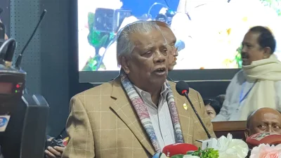 আওয়ামী লীগের উপদেষ্টা পরিষদের সদস্য আমির হোসেন আমু। ছবি: ইত্তেফাক