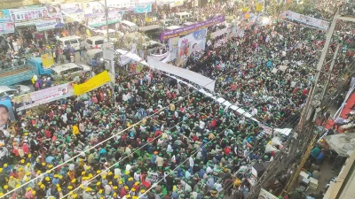 নয়াপল্টনে কেন্দ্রীয় কার্যালয়ের সামনে বিএনপির গণঅবস্থান কর্মসূচি। ছবি: ফোকাস বাংলা