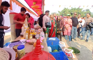 কৃষক-কৃষাণীদের শীতকালীন ফসল উৎসব । ছবি: ইত্তেফাক