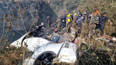 ভয়াবহ বিমান দুর্ঘটনায় নেপালে শোক পালন