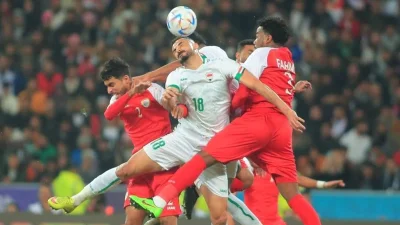 ইরাক-ওমান ম্যাচটি ছিল টান টান উত্তেজনায় পূর্ণ। সংগৃহীত ছবি