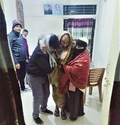 দামুড়হুদা মডেল থানা পুলিশের হেফাজতে রাখা হয়েছিল জমিলা বেওয়াকে। ছবি: ইত্তেফাক