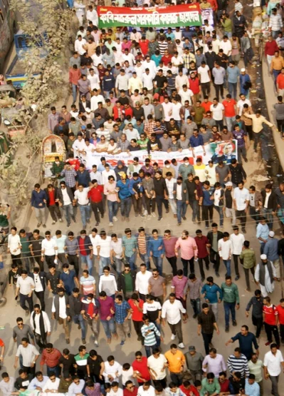 বিএনপির পদযাত্রা কর্মসূচি। ছবি: ফোকাস বাংলা
