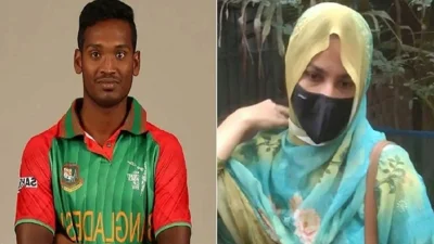 পেসার আল-আমিন ও তার স্ত্রী ইসরাত জাহান