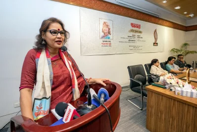 শাহ্&zwnj;নাজ মুন্নী। ছবি: আব্দুল গনি