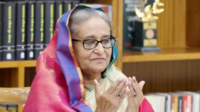 প্রধানমন্ত্রী শেখ হাসিনা।ছবি: ফোকাস বাংলা 