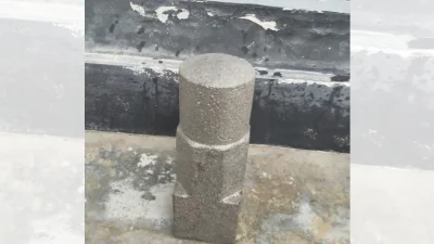 শিবলিঙ্গ সাদৃশ্য পাথর উদ্ধার। সৌজন্য ছবি
