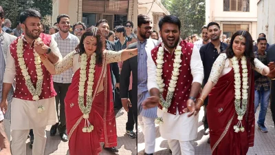 ভারতীয় অভিনেত্রী স্বরা ভাস্কর ও দেশটির সমাজবাদী পার্টির তরুণ নেতা ফাহাদ আহমেদের বিয়ে। সংগৃহীত ছবি