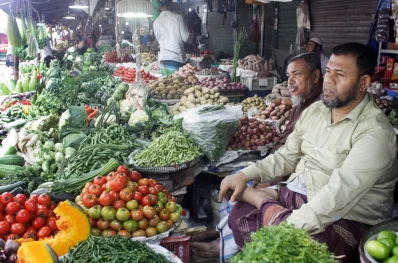 সবজির বাজার। ছবি: ফোকাস বাংলা