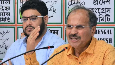 পশ্চিমবঙ্গে প্রদেশ কংগ্রেস সভাপতি অধীর রঞ্জন চৌধুরী