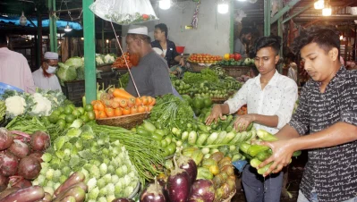 সবজির বাজার। ছবি: ফোকাস বাংলা