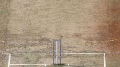 ইন্দোরের হলকার ক্রিকেট স্টেডিয়ামে পিচ 