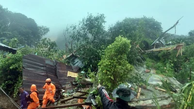 ইন্দোনেশিয়ার নাতুনা অঞ্চলে ভারী বৃষ্টিপাত ও ভূমিধস। সংগৃহীত ছবি