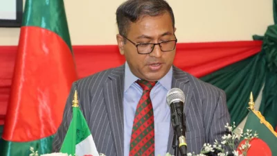 অনুষ্ঠানে নাইজেরিয়ার হাইকমিশনার মাসুদুর রহমান। সৌজন্য ছবি  