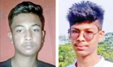 বন্ধুদের ছুরিকাঘাতে নিহত মারুফ ও নাফিস। ছবি: সংগৃহীত