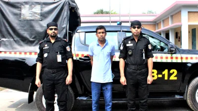 সম্রাটকে হত্যার স্বীকারোক্তি দেওয়া অভিযুক্ত মমিন। ছবি: ইত্তেফাক 