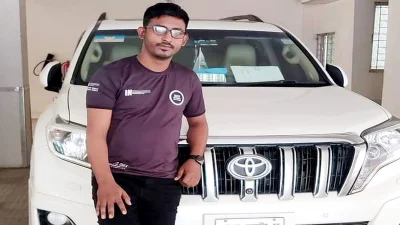 নিহত গাড়িচালক সম্রাট খান। ছবি: ইত্তেফাক
