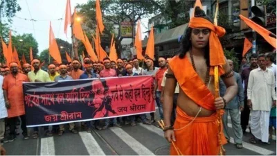 রামনবমীর মিছিল থেকে উস্কানিমূলক গান বাজানোর অভিযোগ - ফাইল চিত্র