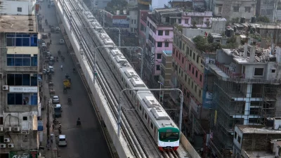 মেট্রোরেল। ছবি: আব্দুল গনি (ফাইল ছবি)