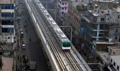 ঢাকায় মেট্রোরেল। ফাইল ছবি