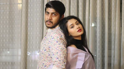 তৌফিক মাহবুব ও তাসনিয়া ফারিণ। ছবি: সংগৃহীত