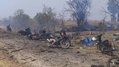 জান্তা বাহিনীর বিমান হামলায় সবচেয়ে বেশি ক্ষতিগ্রস্ত এলাকা হল সাগাইন।