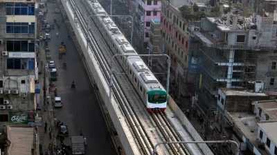 মেট্রোরেল। ছবি: আব্দুল গনি