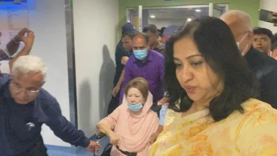 হাসপাতালে বিএনপি চেয়ারপারসন বেগম খালেদা জিয়া।