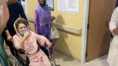 হাসপাতালে বিএনপি চেয়ারপারসন বেগম খালেদা জিয়া।