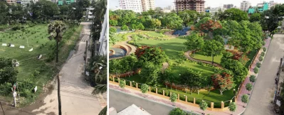 জাতিসংঘ পার্কের বর্তমান অবস্থা, এবং স্থপতিদের কল্পনায় এর পরিবর্তিত রূপ