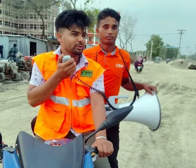 বঙ্গোপসাগর এলাকায় সতর্কতামূলক ক্যাম্পেইন। ছবি: ফোকাস বাংলা