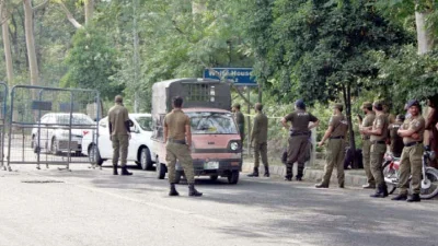 জামান পার্কে বাড়তি নিরাপত্তা জোরদার করেছে পুলিশ