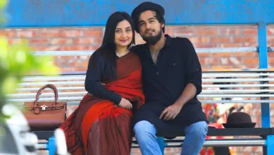 মাইনুল আহসান নোবেল ও তার সাবেক স্ত্রী সালসাবিল মাহমুদ। ছবি: সংগৃহীত