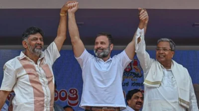 কর্ণাটকে নতুন কংগ্রেস সরকার শপথ নিয়েছে গত শনিবার (২০শে মে)