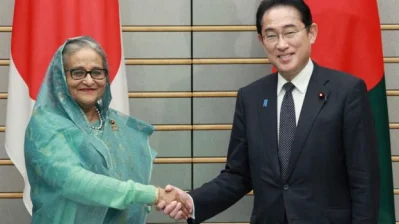 এবছর এপ্রিলে তার টোকিও সফরের সময় বাংলাদেশের প্রধানমন্ত্রী শেখ হাসিনা ও জাপানের ফুমিও কিশিদা