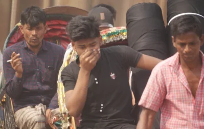 রাজধানী ঢাকায় বায়ু দূষণ। ছবি: ফোকাস বাংলা