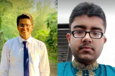 সভাপতি ফারহান ও সাধারণ সম্পাদক ফাহিম। ছবি: ইত্তেফাক