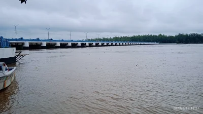 তিস্তার পানি বিপৎসীমার ওপর প্রবাহিত হচ্ছে। ছবি: ইত্তেফাক 