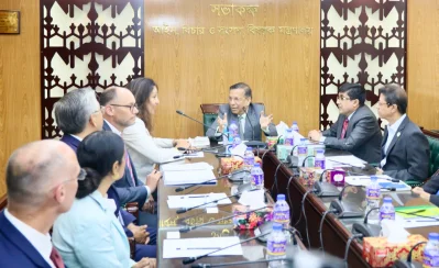 আইনমন্ত্রী আনিসুল হকের সঙ্গে উজরা জেয়ার বৈঠক।