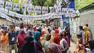 ভোটগ্রহণ। ছবি: ফোকাস বাংলা