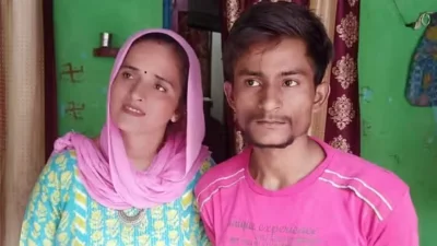 শচিন ও সীমা। তাদের প্রেমকাহিনি সাড়া ফেলে দিয়েছে।