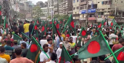 ঢাকার প্রবেশমুখে বিএনপির অবস্থান কর্মসূচি। ছবি: ভিডিও থেকে নেওয়া