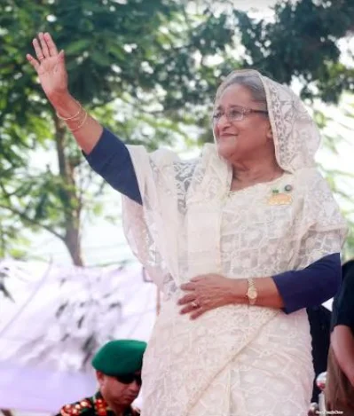 রংপুরের মহাসমাবেশে প্রধানমন্ত্রী শেখ হাসিনা। ছবি: ফোকাস বাংলা