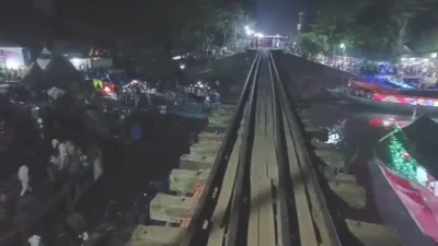 ঘটনাস্থল আখাউড়া-সিলেট বাইপাস রেলপথ। ছবি: ইত্তেফাক 