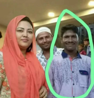 মমতাজের সঙ্গে গোল চিহ্নিত অভিযুক্ত হামলাকারী নয়নের ছবি আপলোড করেন ডা. ডা.মঈন হাসান। ছবি: ইত্তেফাক 