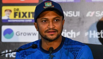 বাংলাদেশের অধিনায়ক সাকিব আল হাসান। 