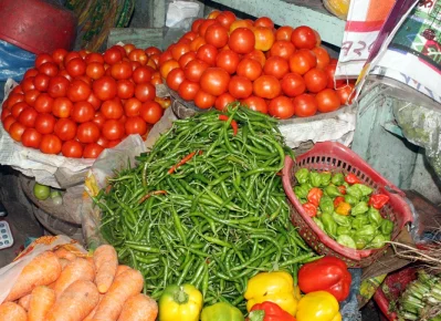 সবজির বাজার। ছবি: ফোকাস বাংলা