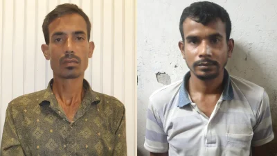 গ্রেপ্তার দুই ভাই মানিক ও ইবাদত। ছবি: ইত্তেফাক