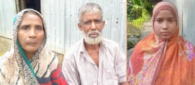 মা ও বাবার সঙ্গে মমতাজ। ছবি: ইত্তেফাক