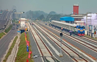 মাওয়া রেল স্টেশন। ছবি: আব্দুল&nbsp;গনি